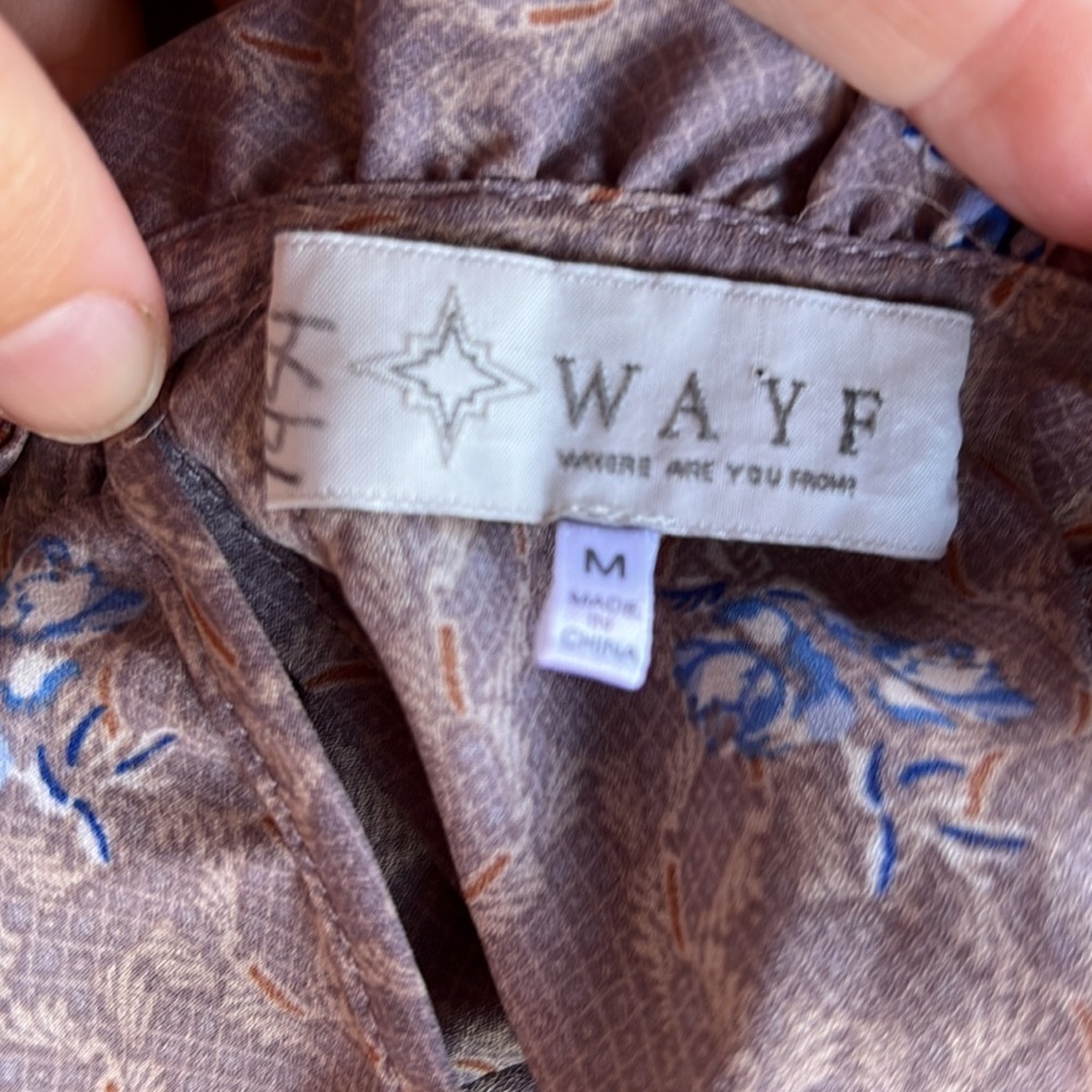 WAYF Floral Tiered Bell Sleeve Blouse - Picture 9 of 11